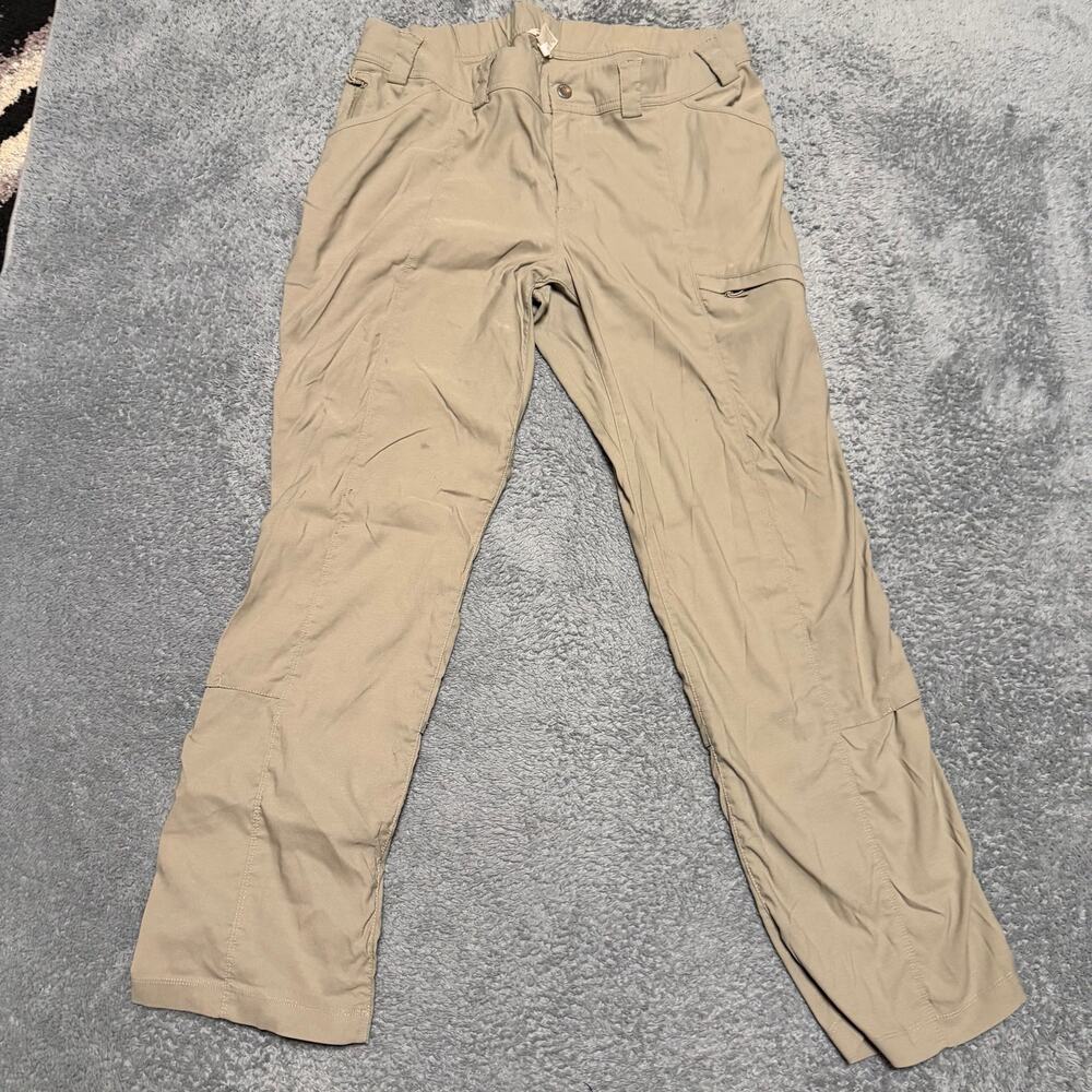 Duluth Trading Dry On the Fly Slim Leg Pant Womens 18 x31 Outdoor Hiking Tan